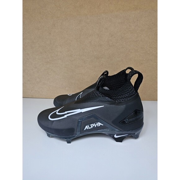 Nike Alpha Menace Elite 3 Black White Football Cleats CT6648-010 Men's Size 9.5 - Picture 6 of 9